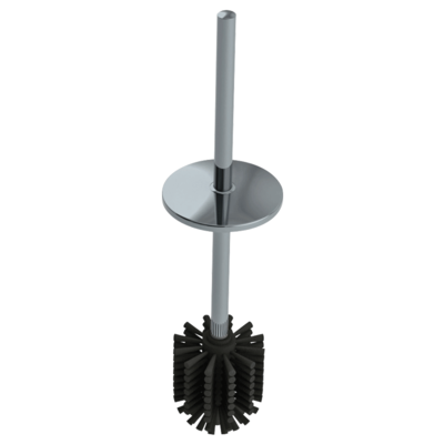 Toilet brush with lid and handle
