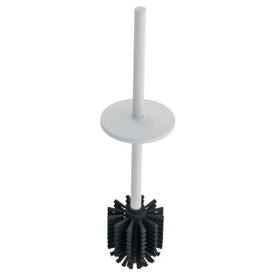 Toilet brush with lid and handle