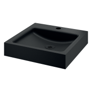 121830BK-UNITO wall-mounted washbasin