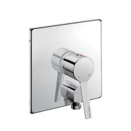 2551EP-Recessed shower mixer with pressure-balancing and angled outlet