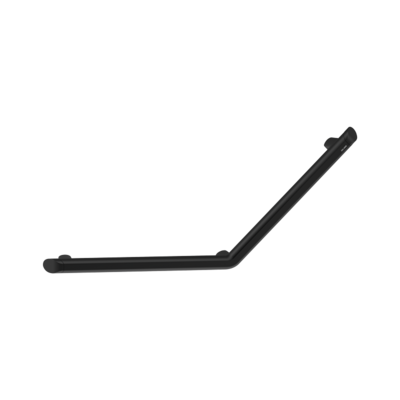 Be-Line® matte black angled grab bar 135°, 400 x 400mm