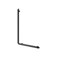 511970BK-Be-line® L-shaped grab bar, matte black, H. 750mm