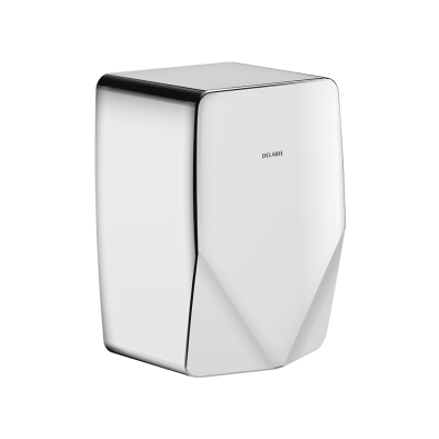 HIGHFLOW Compact air pulse hand dryer, bright polished