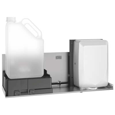 2-function unit for installation behind a mirror