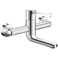 2644P-Wall-mounted sequential mechanical basin mixer