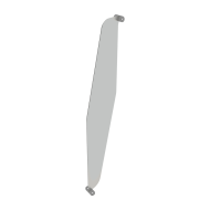 100910-Divider for L trough urinal