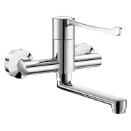 2436-Wall-mounted sequential mechanical basin mixer