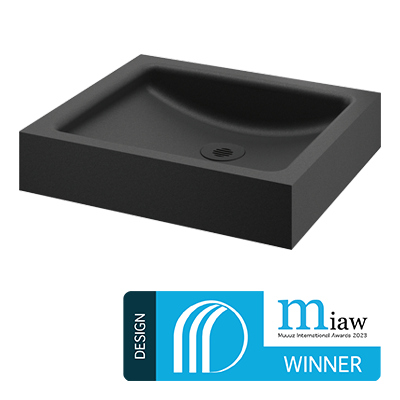UNITO black countertop washbasin - 120810BK