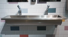 CANAL stainless steel multiple washbasin