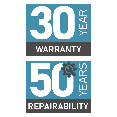 DELABIE: warranty extended to 30 years and repairable for 50 years
