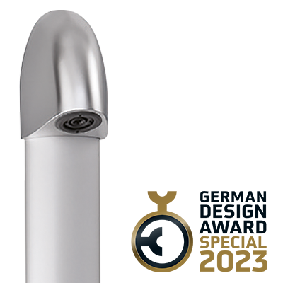 2023 German Design Award winner: SPORTING 2 SECURITHERM electronic shower panel