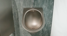 DELTA design-led stainless steel urinal
