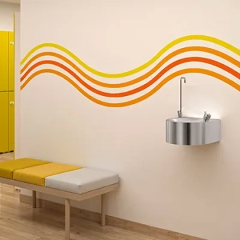 School drinking fountain