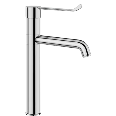 Specific, adapted dimensions: high and extended spout (projection)