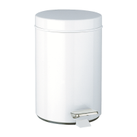 1449-Round pedal bin, stainless steel, 3 litres