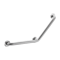 5082S-Angled stainless steel grab bar 135°, satin, 400 x 400mm