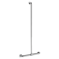 5441P-T-shaped stainless steel grab bar with sliding vertical bar, bright