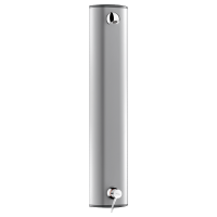 H9639-Aluminium shower panel with SECURITHERM sequential mixer
