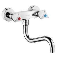 5445T2S-Wall-mounted mechanical sink mixer