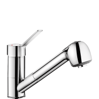 2211EP-Pressure-balancing mixer with retracting hand spray