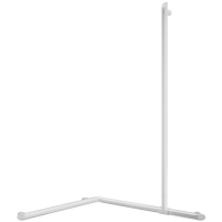 511949W-Be-line® corner grab bar with sliding vertical rail