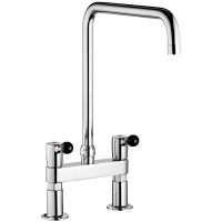 5603-Twin hole pillar-mounted mixer - 70 lpm