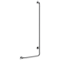 5071GP2-L-shaped stainless steel shower grab bar, bright, H. 1,150mm