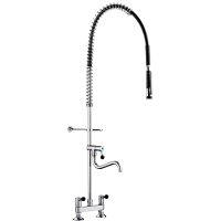 5633UK-Twin hole pre-rinse set with mixer