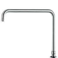 1306T3-Deck-mounted, swivelling, tubular spout H. 260mm L. 300mm