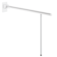 511963W-Be-Line drop-down support rail with leg, L. 850mm, white