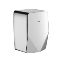 510625S-HIGHFLOW Compact air pulse hand dryer, polished satin