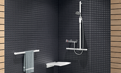 Be-Line®: a complete range of grab bars and shower seats for the elderly or disabled people