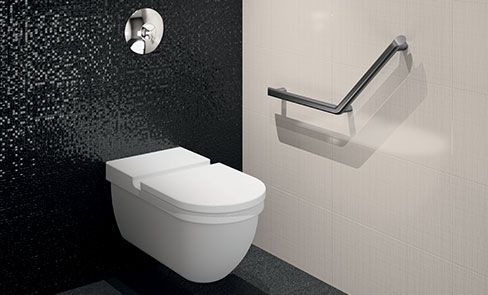 A complete range of design-led grab bars and shower seats