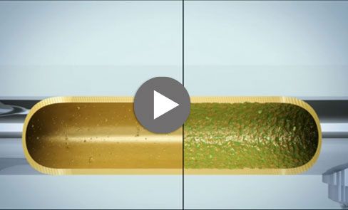 Control bacterial development: mixer body with smooth interior, no spout