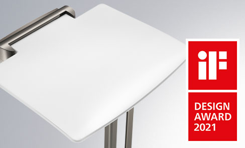 The Be-Line® shower seat has won the 2021 IF DESIGN AWARD in the Product design - bathroom category