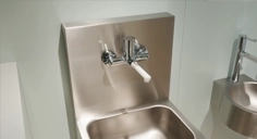 Discover this healthcare washbasin in this video, a must for hand hygiene. Ideal for hospitals and healthcare facilities.