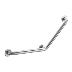 35082S-Basic angled grab bar 135°, satin, 400 x 400mm
