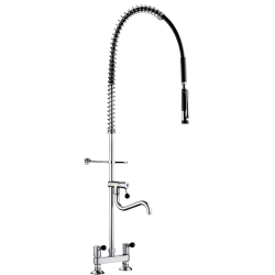 5633-Twin hole pre-rinse set with mixer